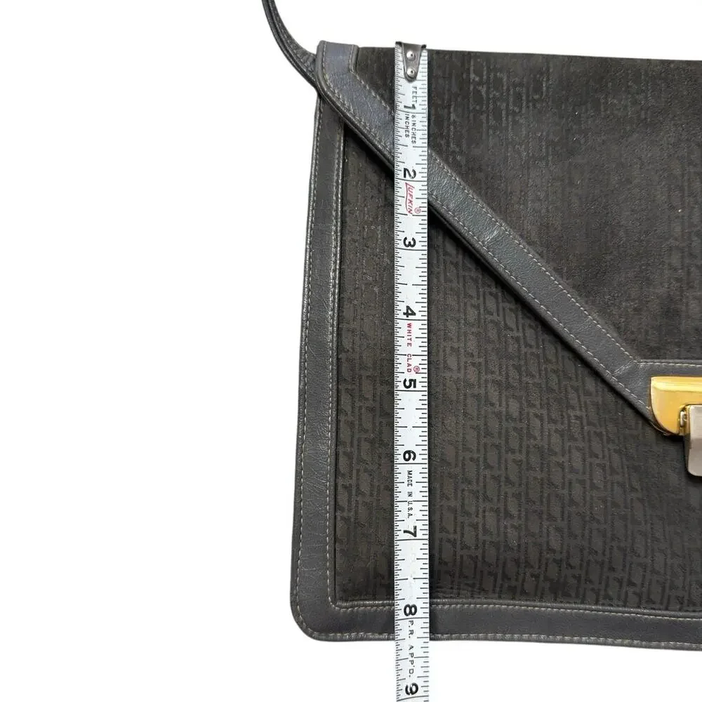 Vintage Meyers USA Monogram Envelope Crossbody Bag  Geometric Shoulder Purse